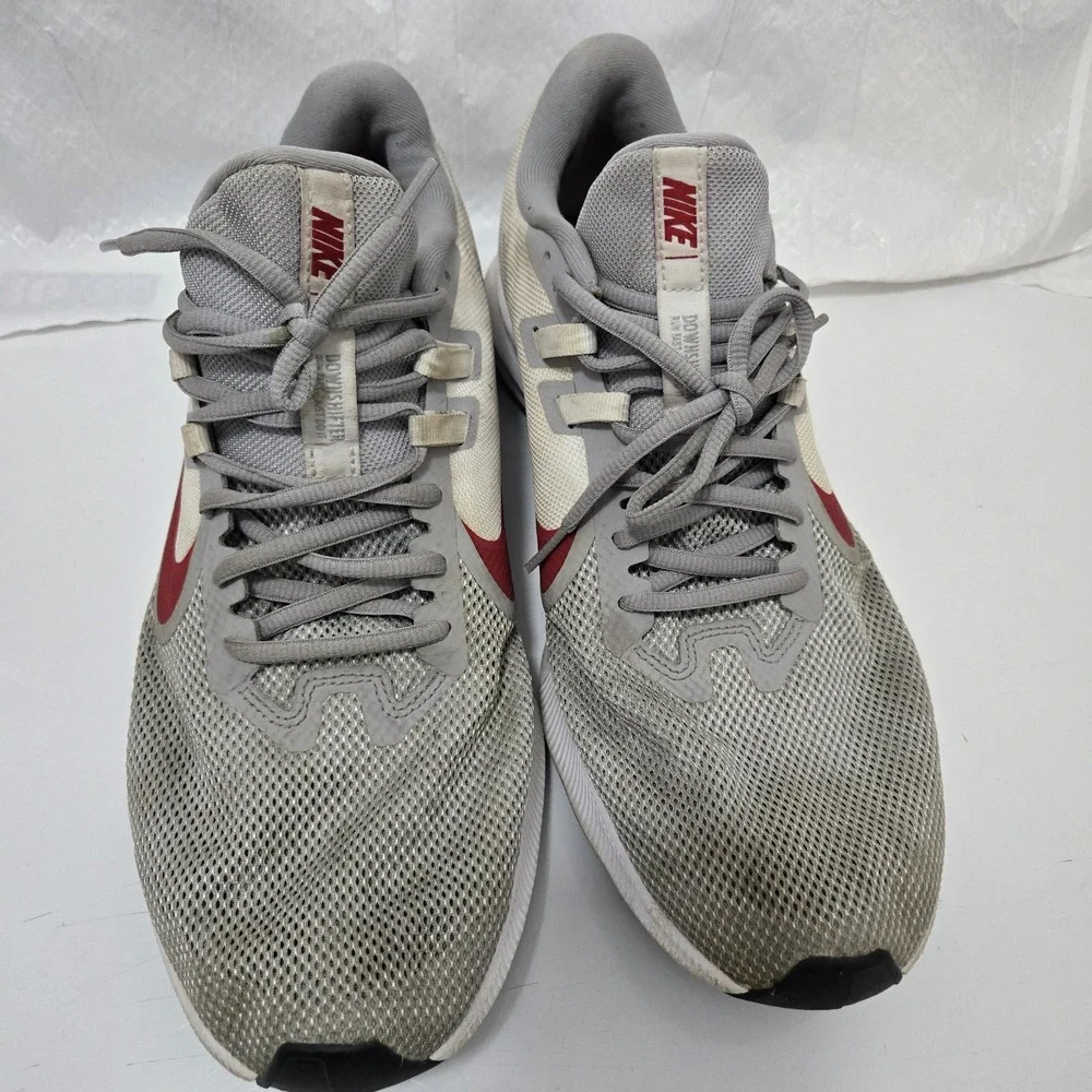 Nike Downshifter 9 AQ7481-006 Men's Size 12 Gray Red Running Shoes Sneakers